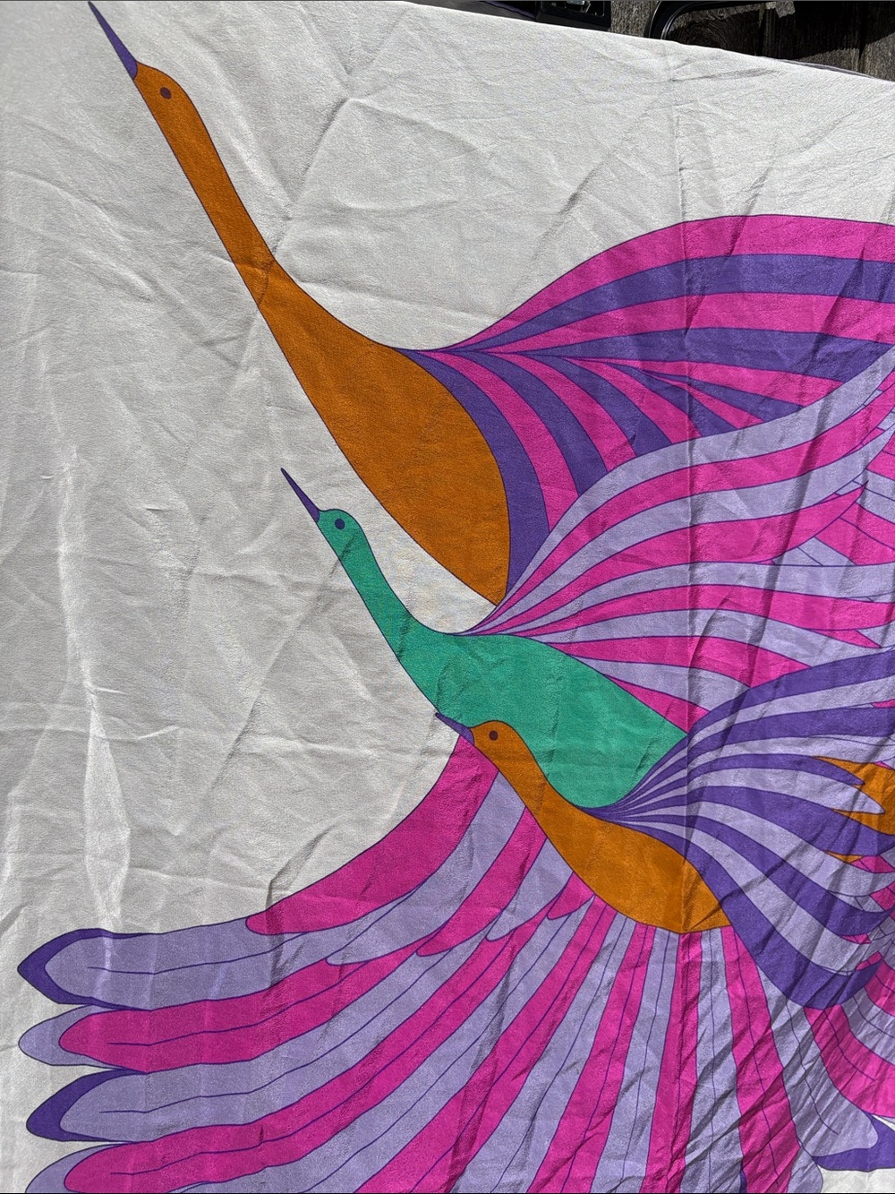 Madame Gres Paris vintage 70s silk scarf square!! - Picture 2 of 5